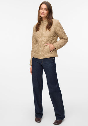Vero Moda Melisa Quilted Short Jacket, Beige