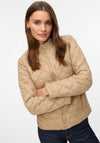 Vero Moda Melisa Quilted Short Jacket, Beige