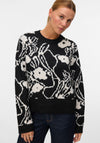 Vero Moda Kaila Patterned Knit Jumper, Black