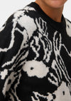 Vero Moda Kaila Patterned Knit Jumper, Black
