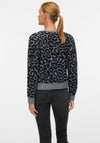 Vero Moda Newkai Leopard Knit Cardigan, Grey