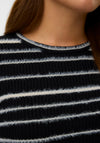 Vero Moda Vanda Rib Stripe Knit Sweater, Black