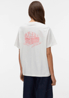 Vero Moda Yvonne Caty Graphic Back T-Shirt, White & Coral