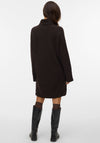 Vero Moda Rollneck Short Knit Dress, Chocolate