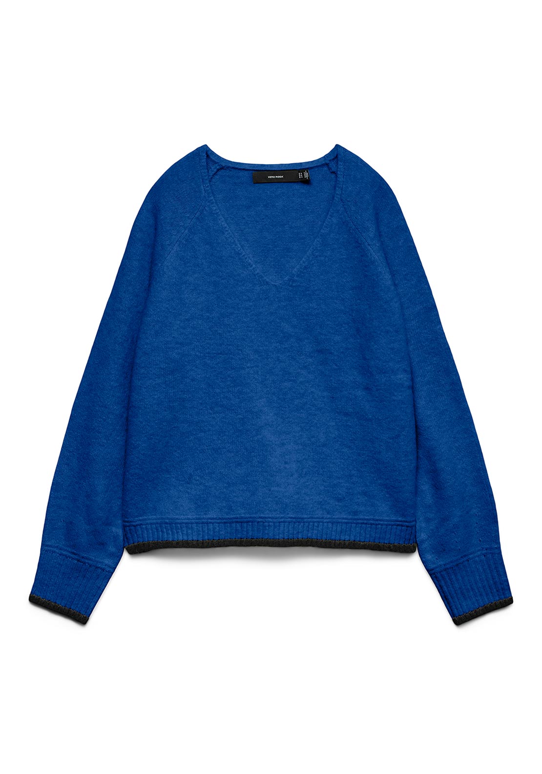 Vero Moda Aquarius V-Neck Wool Jumper, Blue
