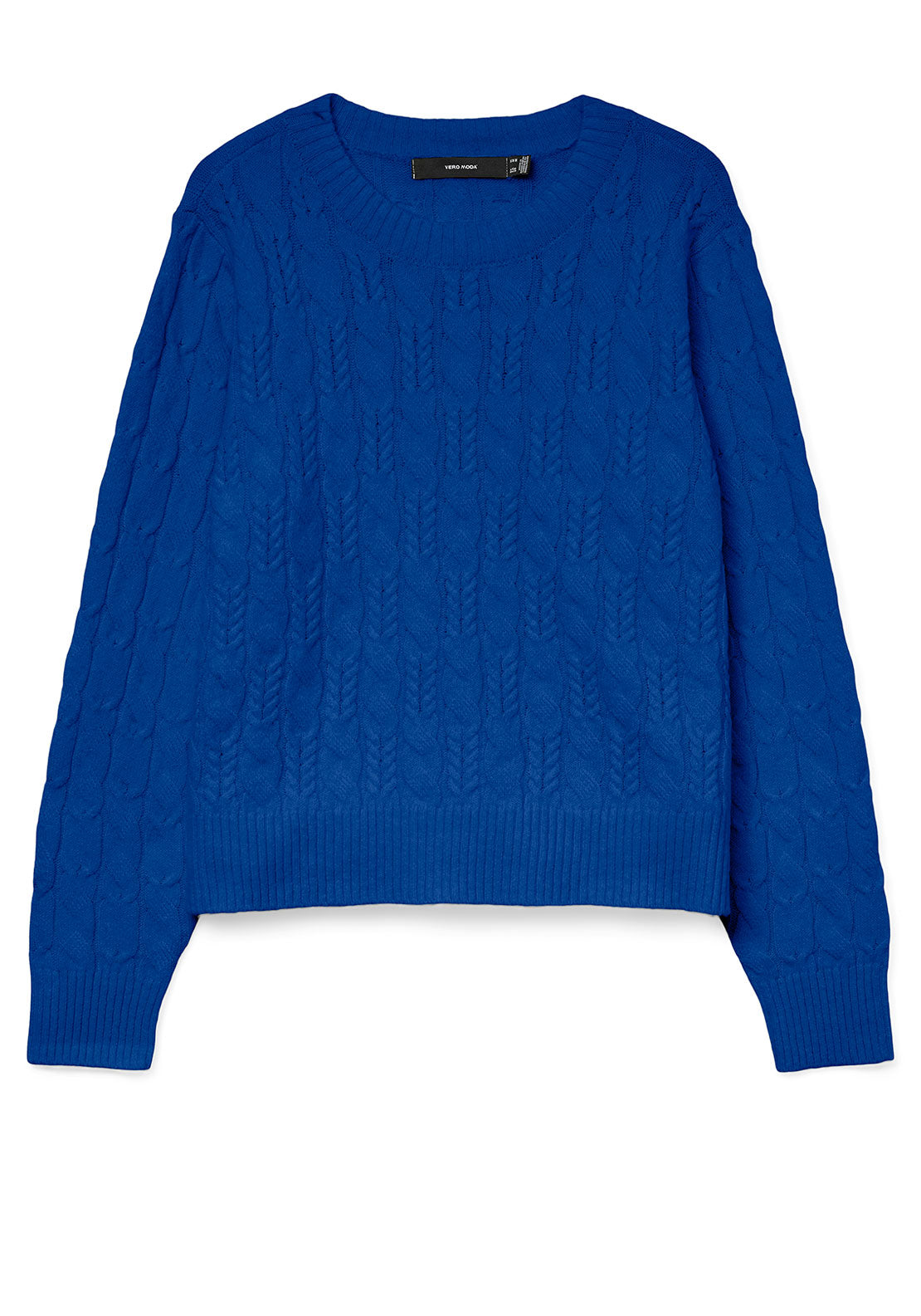Vero Moda Aries Cable Knit Jumper, Blue