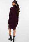 Vero Moda Rollneck Short Knit Dress, Wine