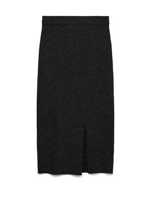 Vero Moda Brisa Knit Midi Skirt, Black