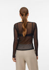 Vero Moda Lova Mesh Top, Black