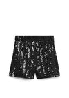 Vero Moda Efa Sequin Wide Shorts, Black