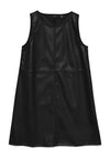 Vero Moda Luca Faux Leather Short Dress, Black