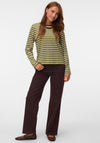 Vero Moda Tessa High Waisted Wide Leg Jeans, Brown