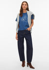 Vero Moda Thea Graphic Print Cotton T-Shirt, Navy