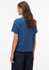 Vero Moda Thea Graphic Print Cotton T-Shirt, Navy