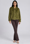 Vero Moda Sonjaliga Faux Fur Short Jacket, Green