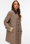 Vero Moda Jackie Check Coat, Brown