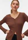 Vero Moda Will V-Neck Cardigan, Brown
