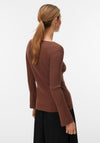 Vero Moda Will V-Neck Cardigan, Brown