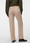 Vero Moda Tessa High Waisted Wide Leg Jeans, Beige