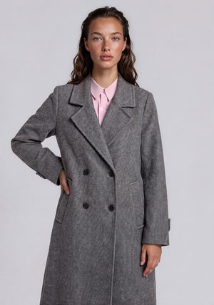 Vero Moda Eva Longline Coat, Grey