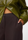 Vero Moda Bellis Mid Rise Wide Leg Trousers, Chocolate Brown
