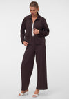 Vero Moda Bellis Button Up Jacket, Chocolate Brown