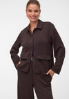 Vero Moda Bellis Button Up Jacket, Chocolate Brown