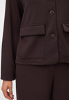 Vero Moda Bellis Button Up Jacket, Chocolate Brown