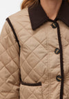 Vero Moda Emily Short Collared Jacket, Beige and Brown