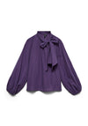 Vero Moda Sima Long Sleeve Striped Blouse, Purple