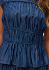Vero Moda Silje Gathered Top, Denim Blue