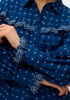 Vero Moda Clarence Embroidered Shirt, Blue