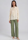 Vero Moda Laney Chiffon Bow Tie Blouse, Cream