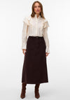 Vero Moda Jules Flounce Shirt, Cream