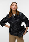 Vero Moda Esther Short Faux Leather Jacket, Black