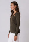 Vero Moda Jain Buckle Detail Top, Green