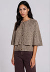 Vero Moda Faith Cape Detail Cardigan, Brown