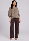 Vero Moda Faith Cape Detail Cardigan, Brown