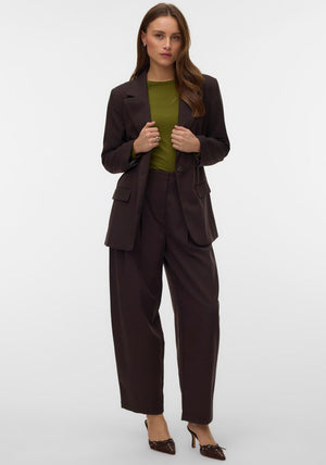 Vero Moda Felu Barrel Trousers, Brown