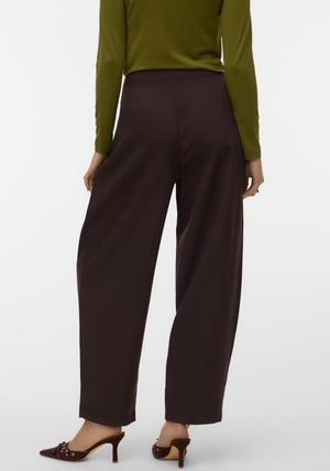 Vero Moda Felu Barrel Trousers, Brown