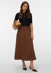 Vero Moda Jose Suede-like Maxi Skirt, Brown