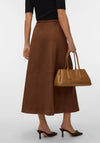 Vero Moda Jose Suede-like Maxi Skirt, Brown