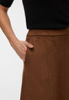 Vero Moda Jose Suede-like Maxi Skirt, Brown