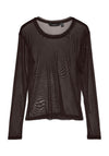 Vero Moda Lova Mesh Top, Brown