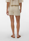 Vero Moda Esmey Knitted Shorts, Cream