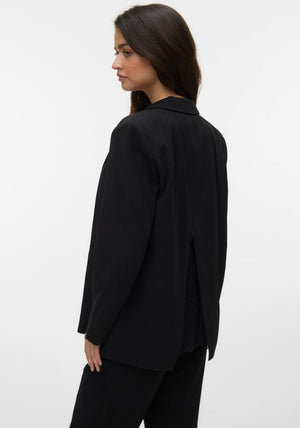 Vero Moda Tena Lace Detail Blazer, Black