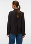 Vero Moda Jay Long Sleeve with Tie Detail Shirt, Brown