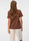 Vero Moda Irene Embroidered Detail T-Shirt, Brown