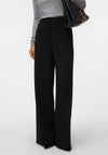 Vero Moda Bellis Mid Rise Wide Leg Trousers, Black
