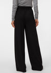 Vero Moda Bellis Mid Rise Wide Leg Trousers, Black